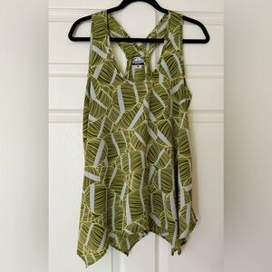 Manuheali’i, Manuhealii, Medium, Sleeveless, Yellow/black blouse